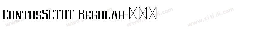ContusSCTOT Regular字体转换